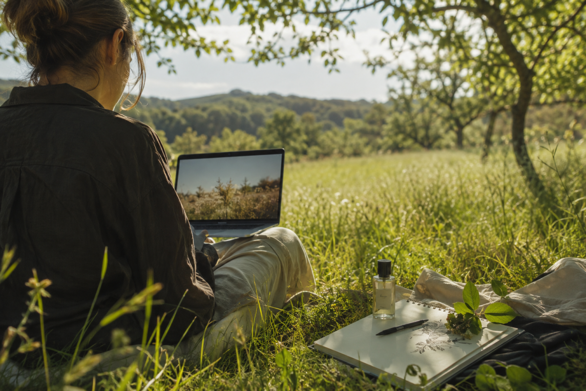 A seasonal fragrance story experienced through film and landscape before smelling the perfume